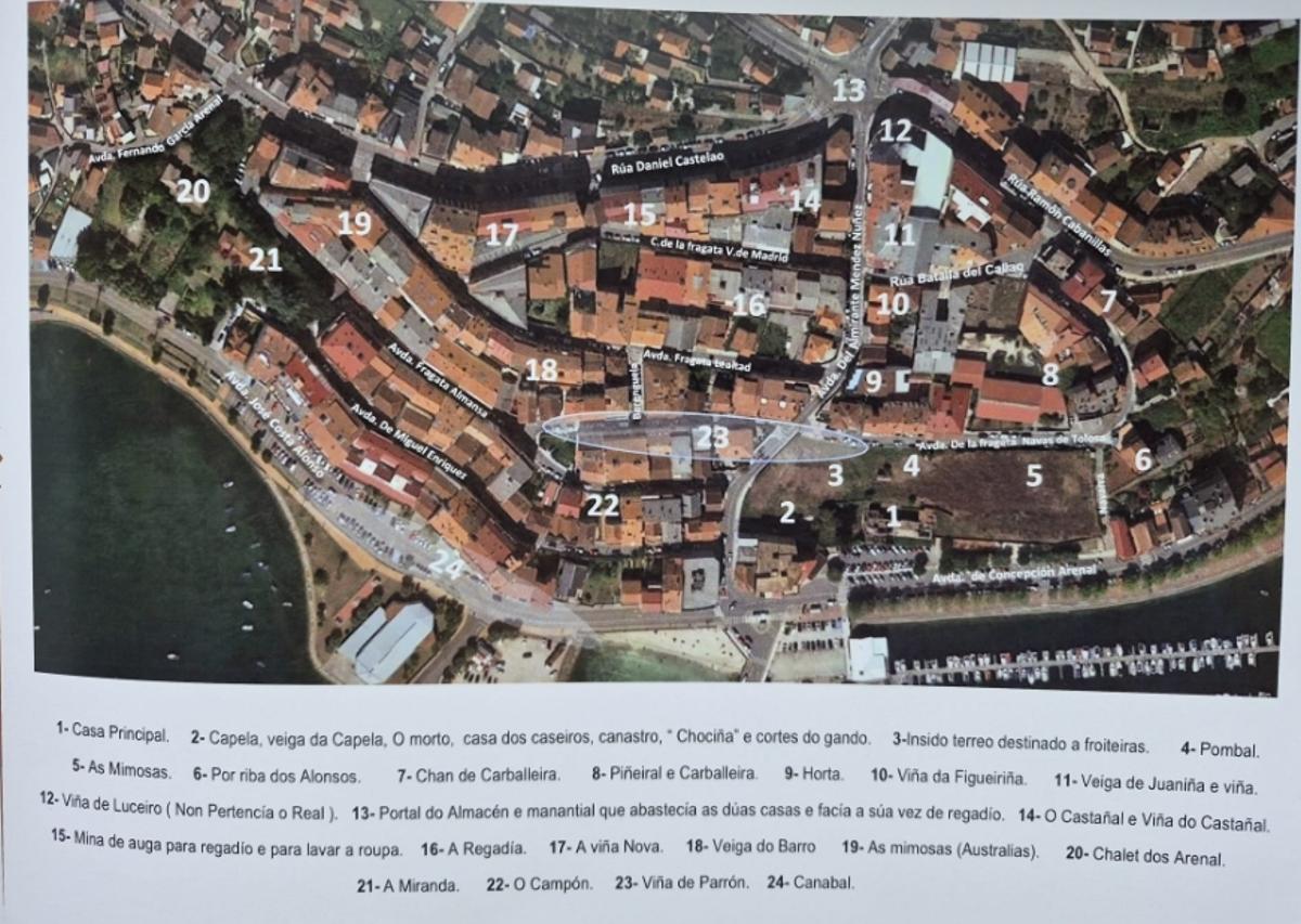 Imagen de la superficie que ocupaba antes la finca del pazo del Real.