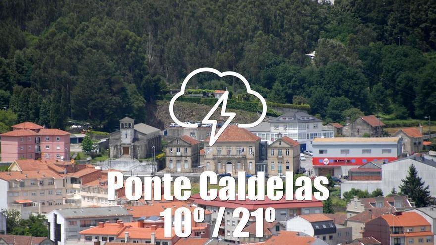 El tiempo en Ponte Caldelas: previsión meteorológica para hoy, jueves 23 de abril