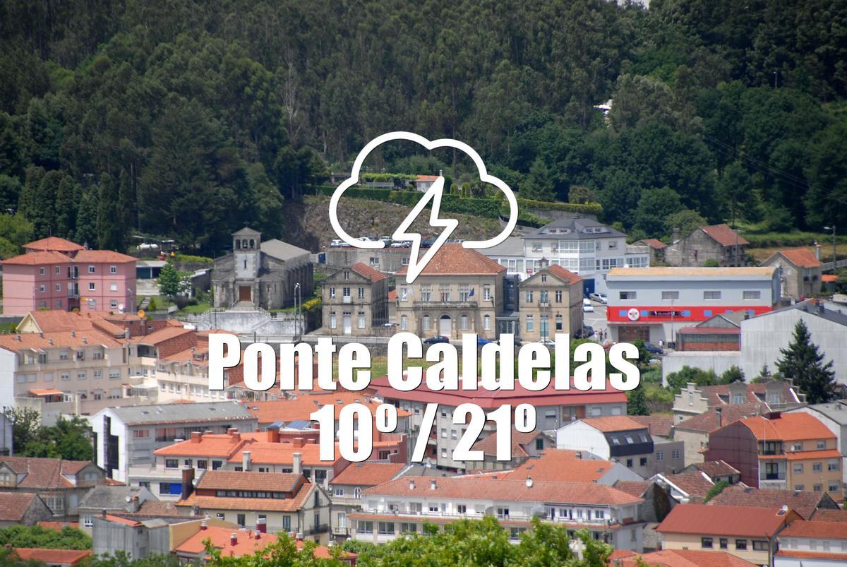 El tiempo en Ponte Caldelas: previsión meteorológica para hoy, jueves 23 de abril