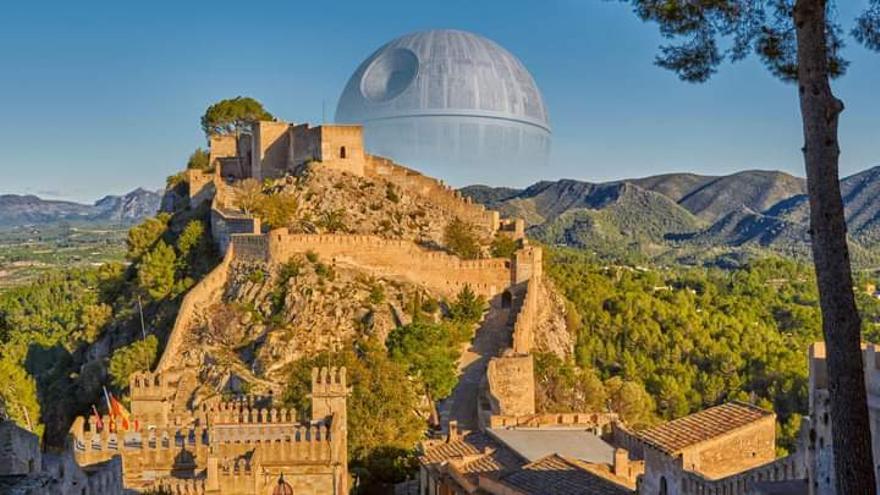Expectació màxima: les xarxes socials s’omplin de muntatges de personatges de ‘Star Wars’ al castell de Xàtiva