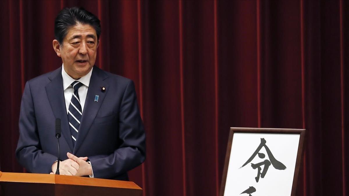 zentauroepp47594428 japanese prime minister shinzo abe speaks as the name of new191205172255