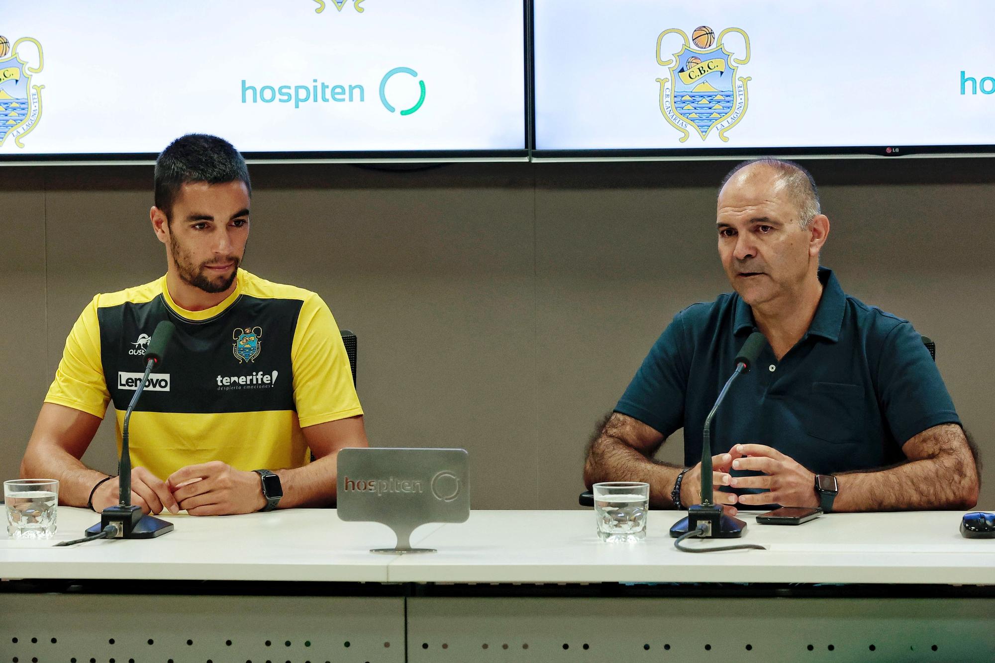 Presentación de Álex López como jugador del Lenovo Tenerife
