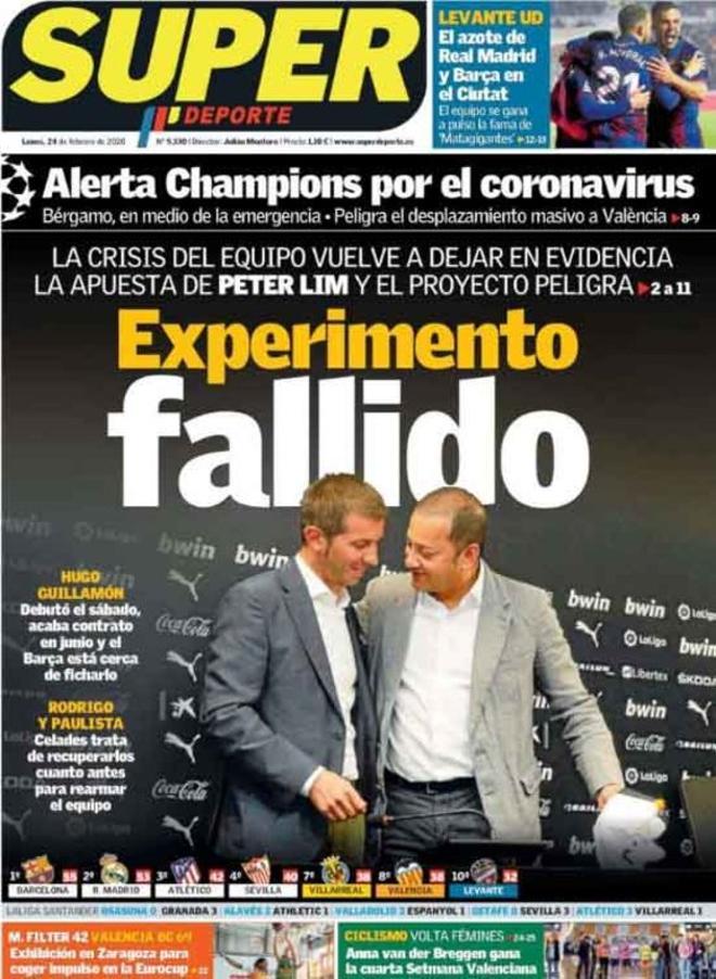 Las portadas del día en la prensa deportiva