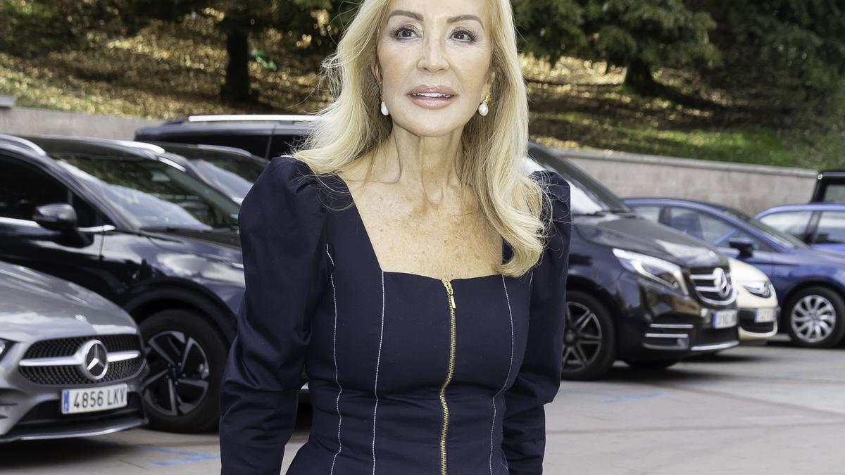Carmen Lomana en la plaza de toros de Las Ventas el día que se retiró Morante.