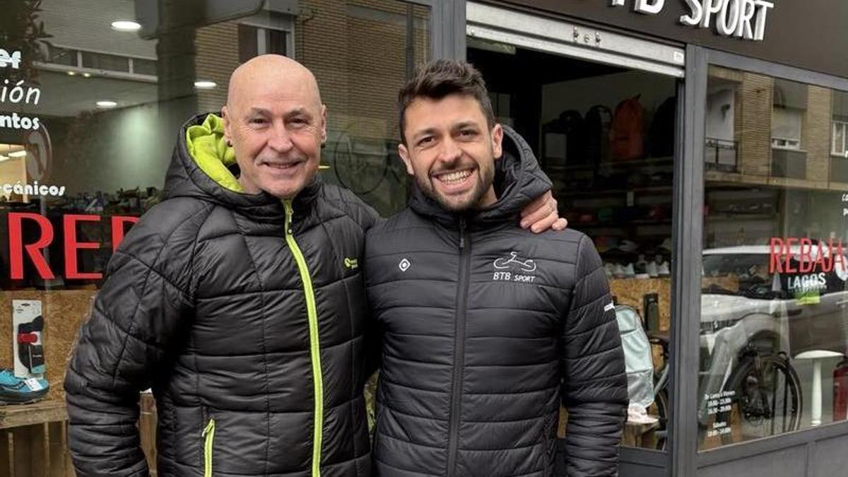 José Recio y Jorge Blanco, en Cangas de Onís.