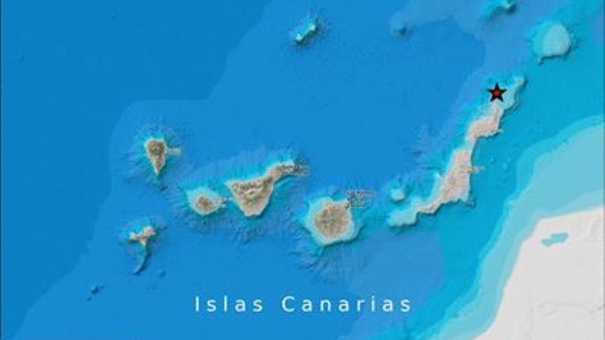 Sismos localizados al norte de Lanzarote en las últimas horas.