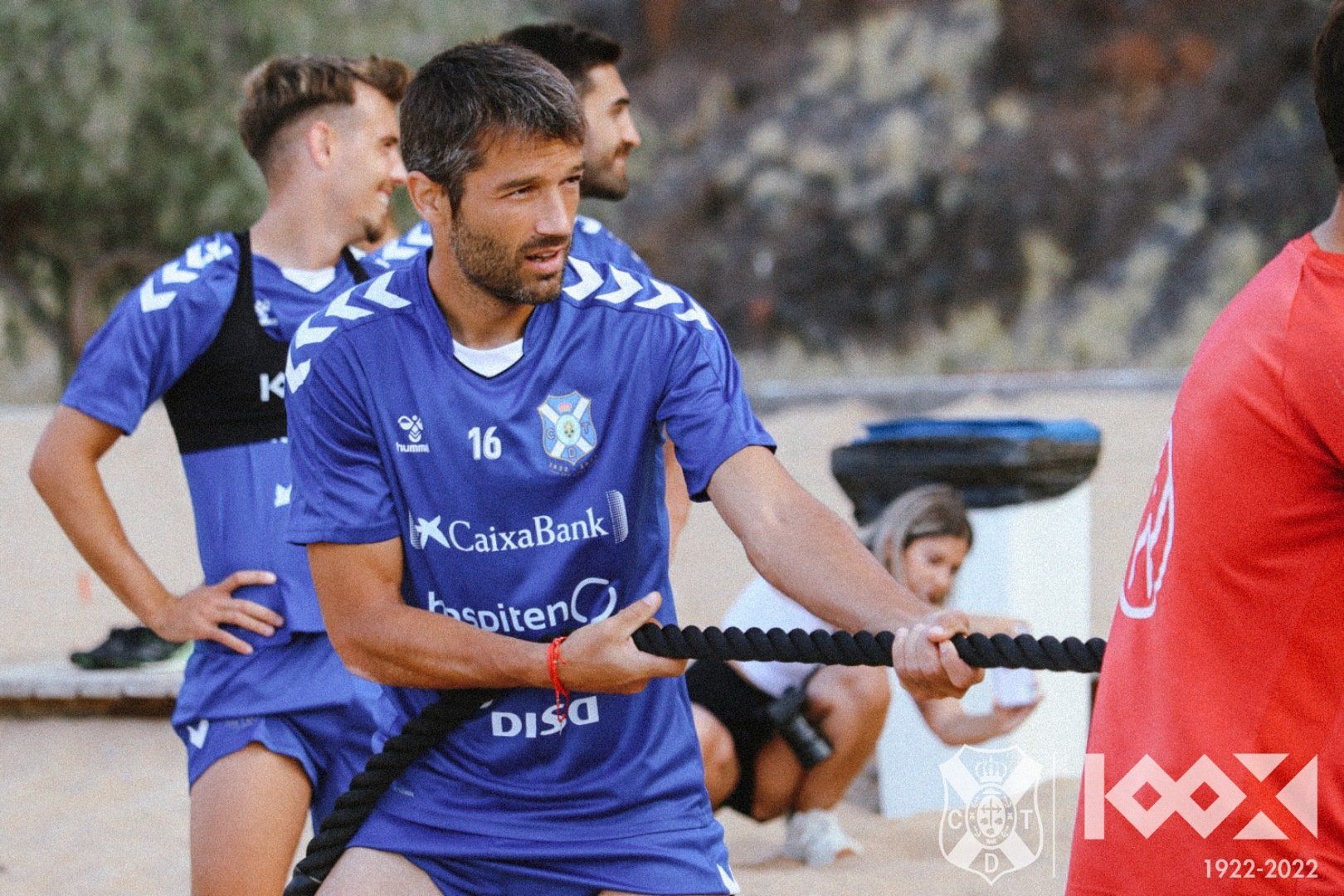 Entrenamiento del CD Tenerife en Las Teresitas