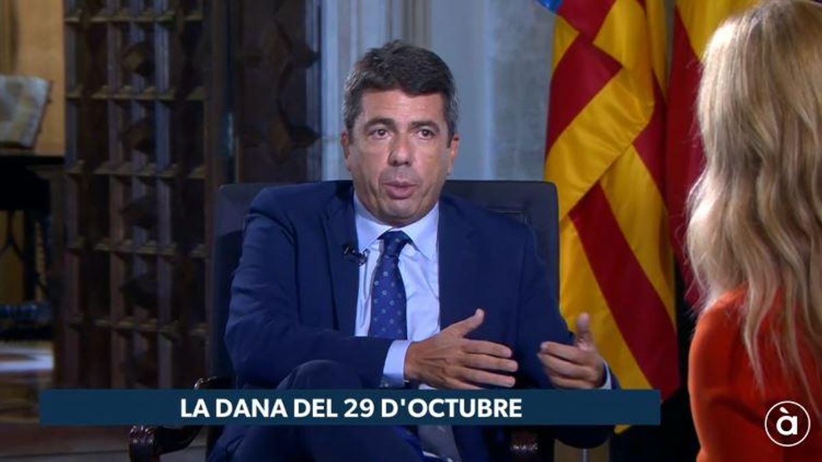 Las principales asociaciones de víctimas acusan a Mazón de lanzar "una mentira tras otra" en la entrevista de À Punt