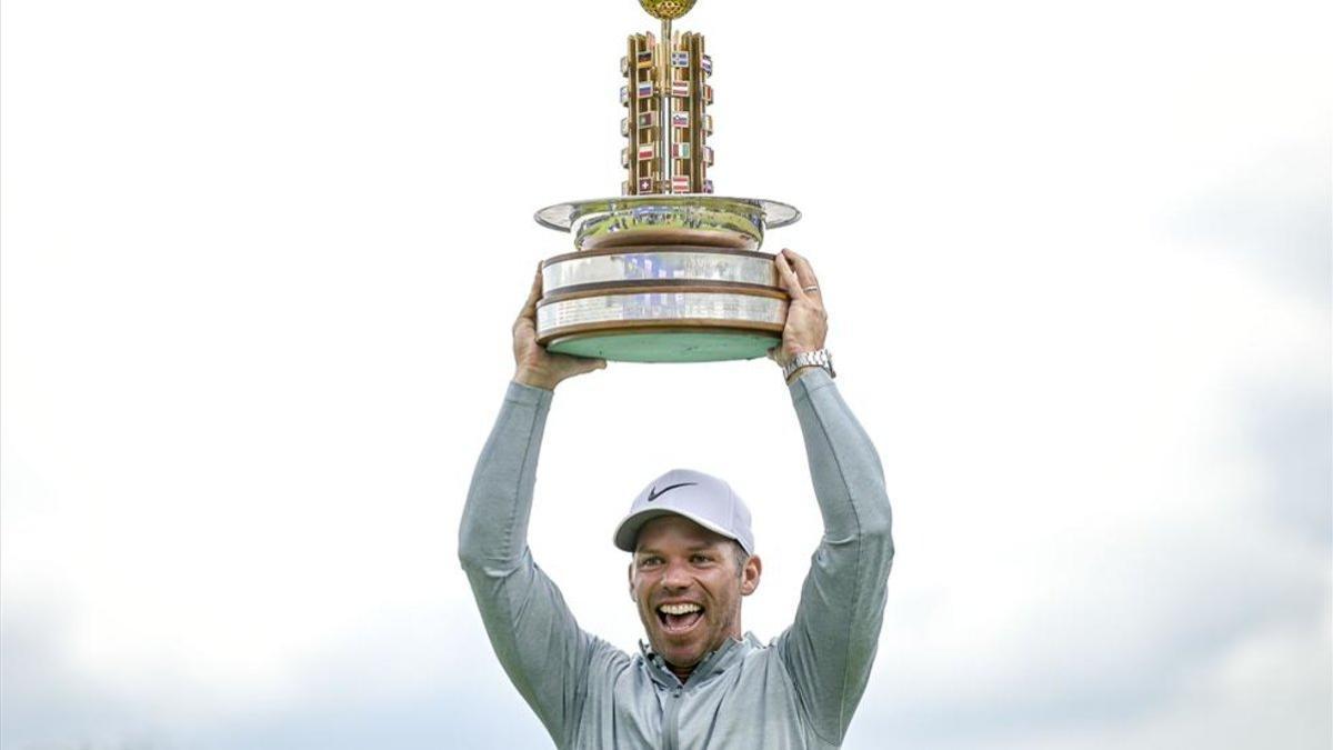 Paul Casey celebra su éxito en Hamburgo