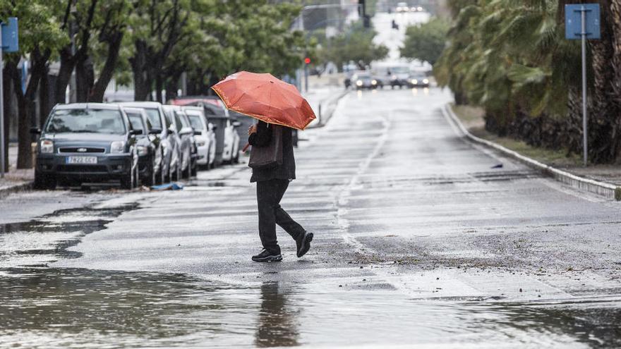 Lluvia en Alicante a finales del pasado mes de abril.