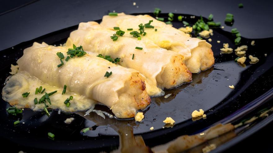 Canelones con bonito