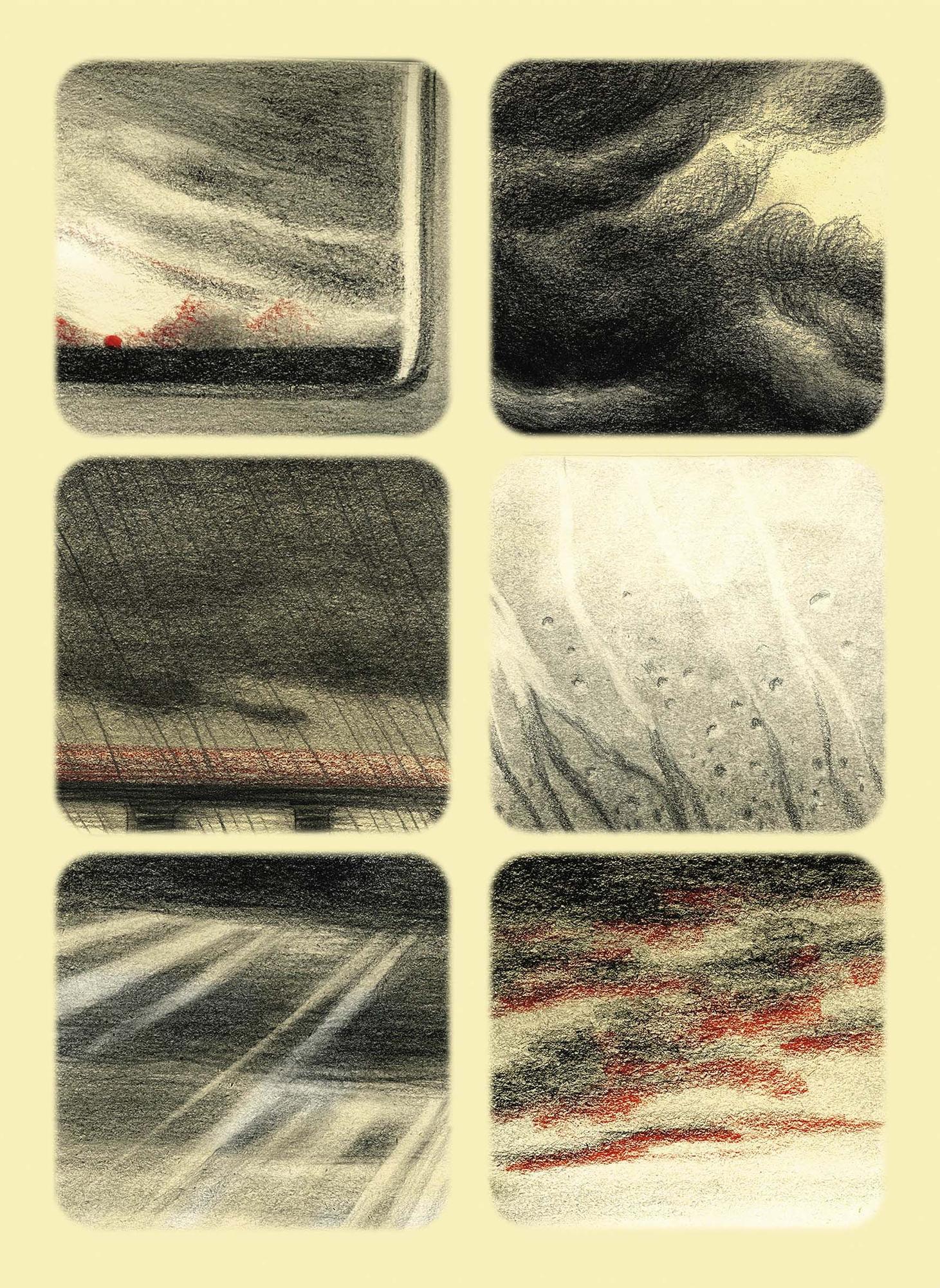 Algunes de les il·lustracions del llibre 'Viajes en trenes de primera clase' de Dani Torrent