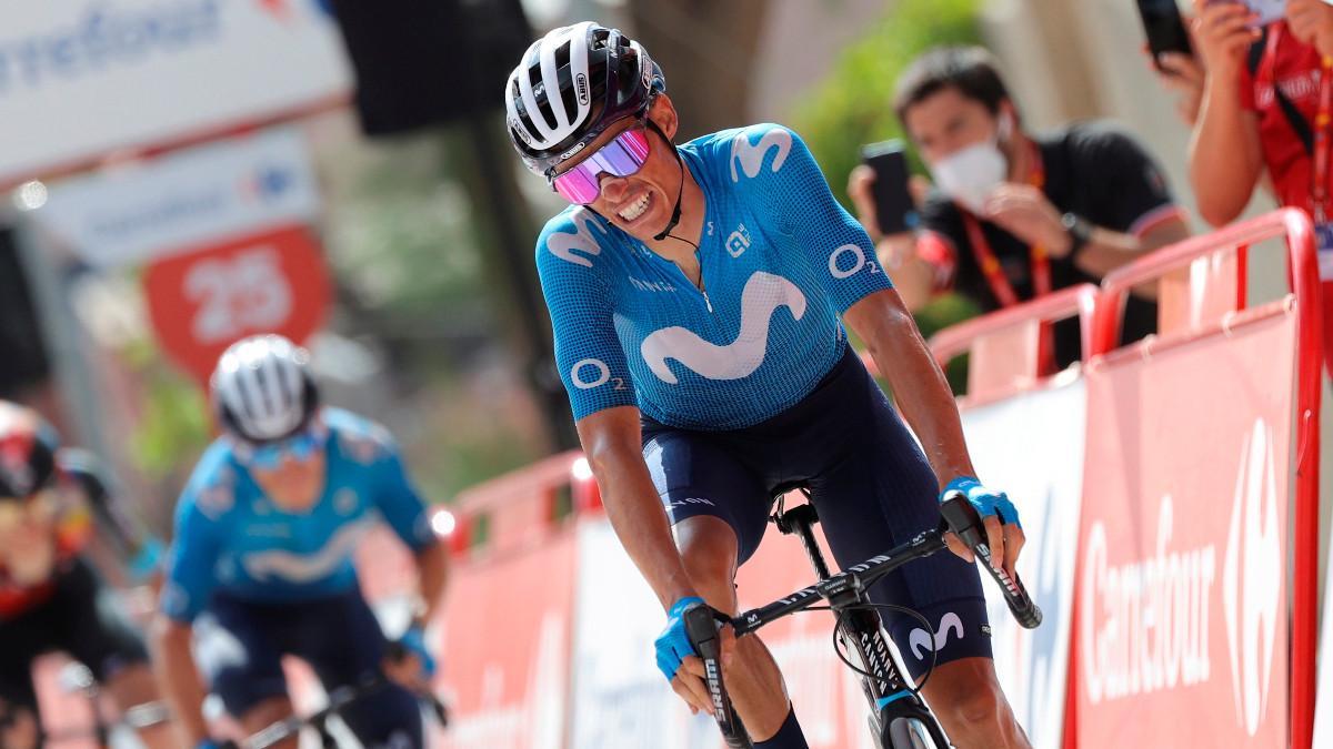 Enric Mas, durante una de las etapas de La Vuelta