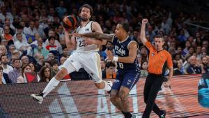 Caupain cometía una falta sobre Llull en la primera mitad