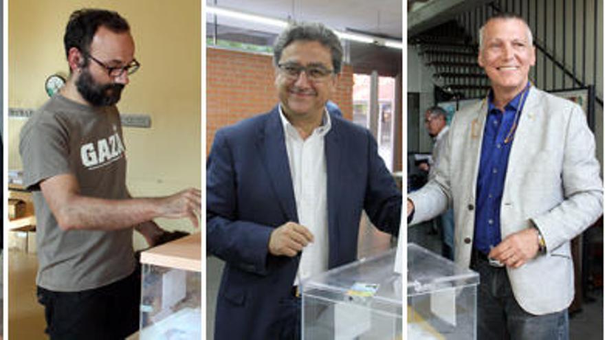 Els caps de llista gironins voten i fan una crida a la participació en unes «eleccions històriques»