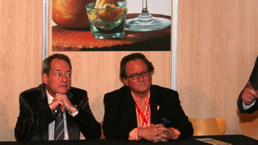 Un momento de la presentación de la Indicación Geográfica Protegida del Queso Los Beyos en Alimentaria 2010