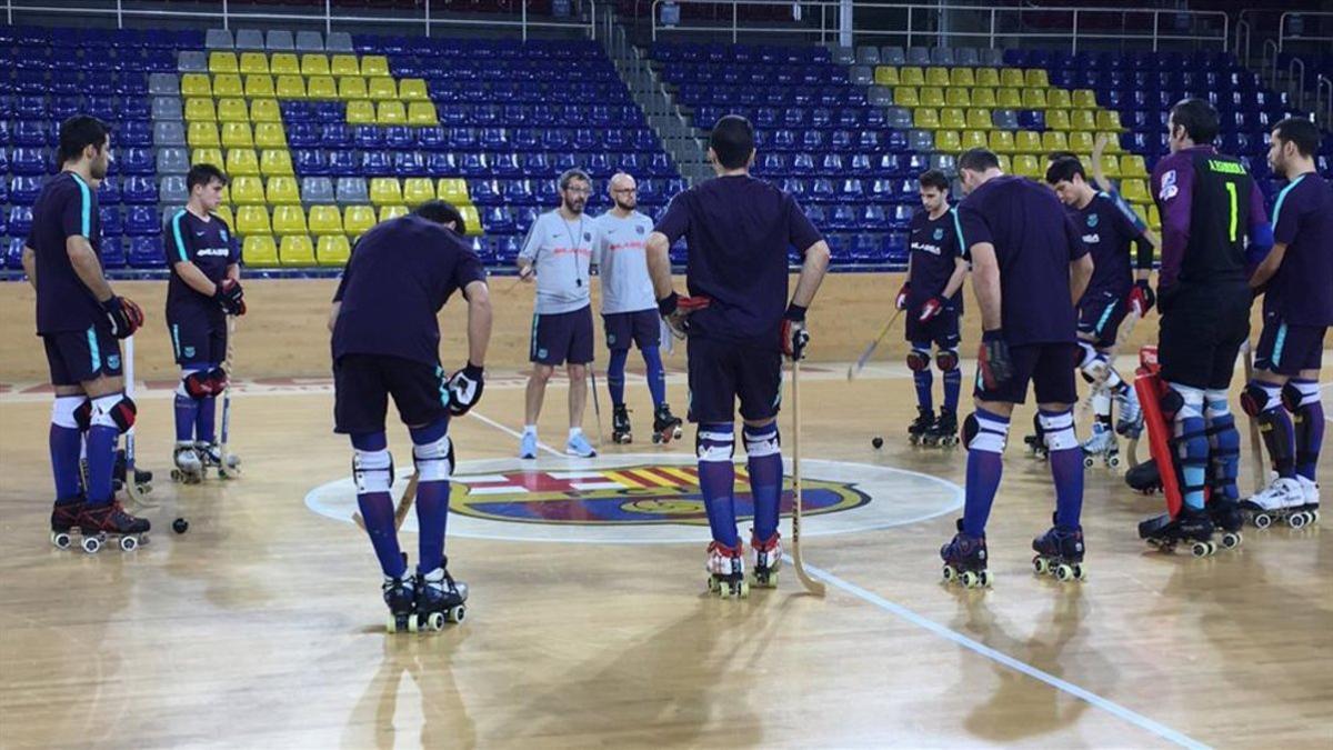 El Barça Lassa se ha entrenado este martes en el Palau