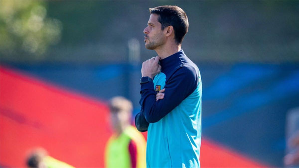 Óscar López, técnico del Juvenil A del Barça