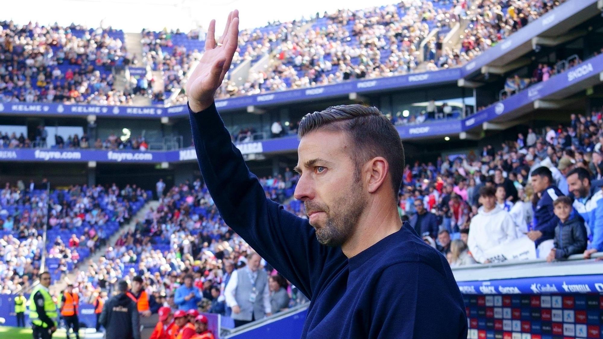 Luis García, en el partido ante el Athletic.