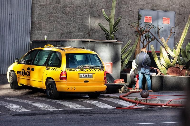 Rodaje en la zona de Meridiano, en Santa Cruz de Tenerife