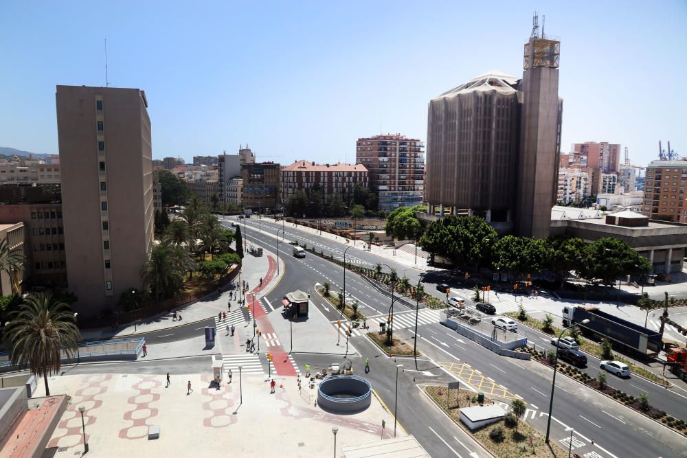 La avenida de Andalucía queda libre de las obras del metro de Málaga tras diez años.