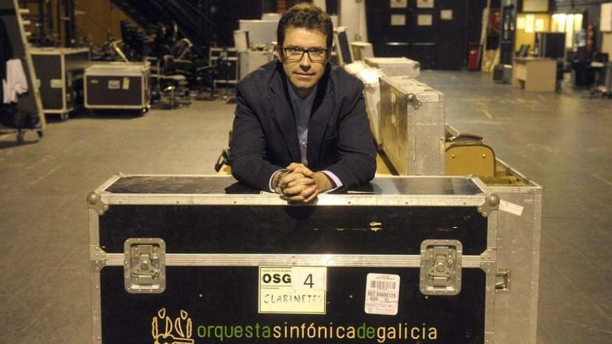 Andrés Lacasa, en el Palacio de la Ópera.