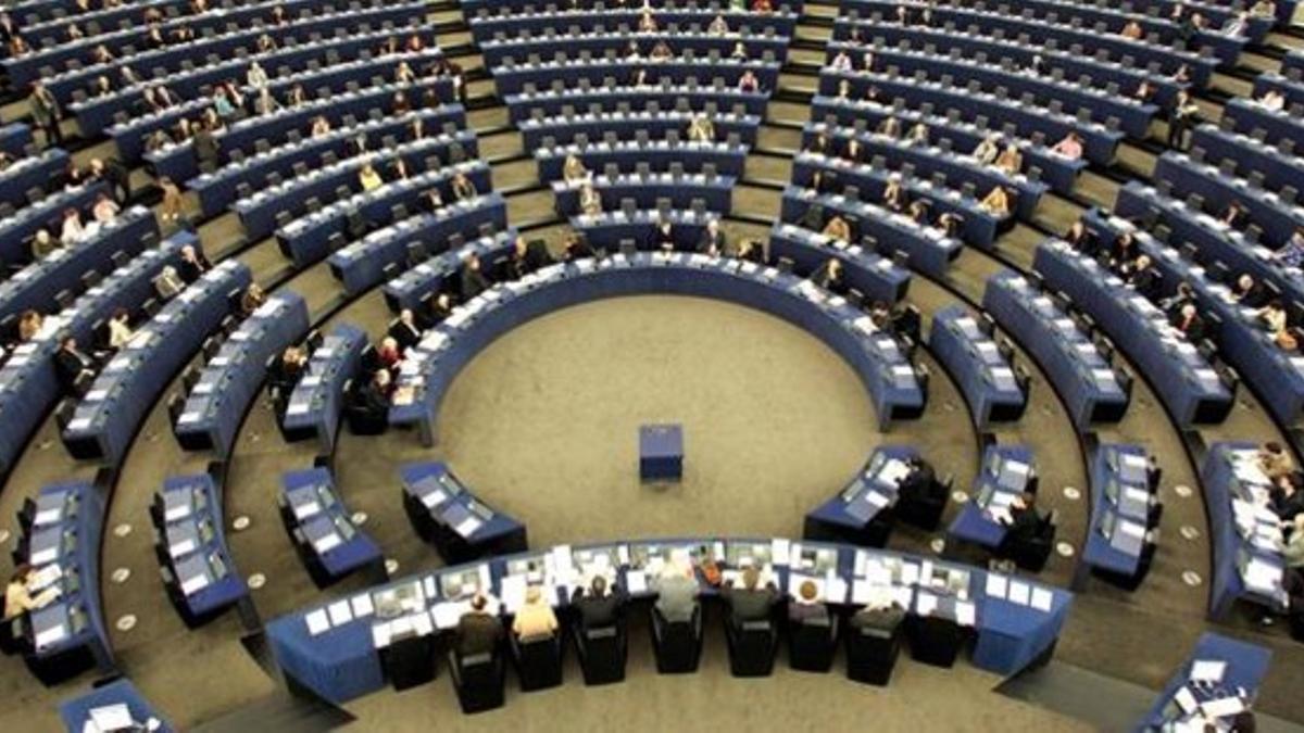 Sesión plenaria del Parlamento Europeo en Estrasburgo, en una imagen de archivo.