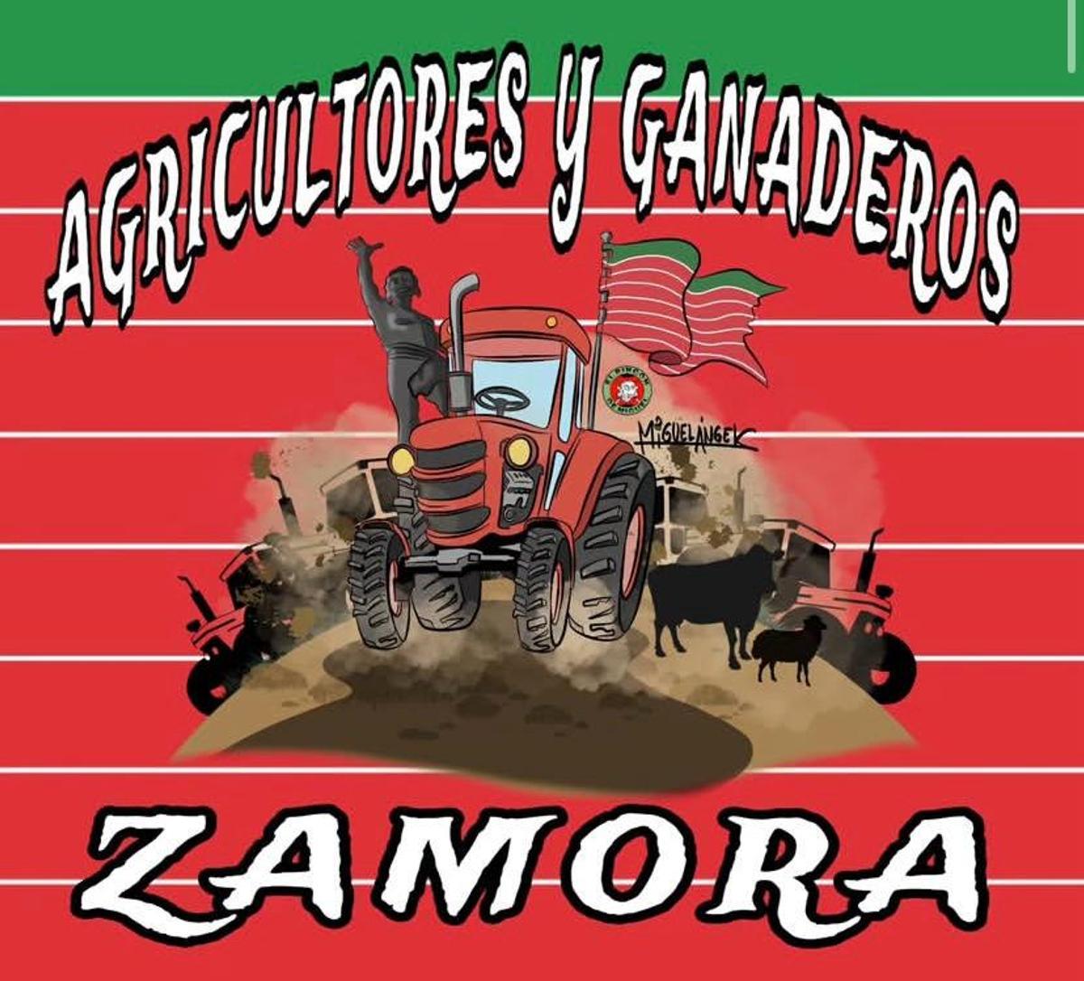 El ilustrador sanabrés que muestra su apoyo al campo con una curiosa viñeta: "Con tus agricultores y ganaderos sales a protestar o el comer se va a acabar"