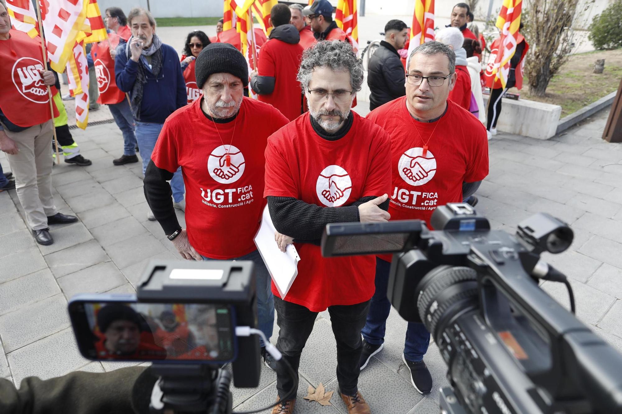 Treballadors d'Artigas Alimentària protesten per la liquidació de l'empresa