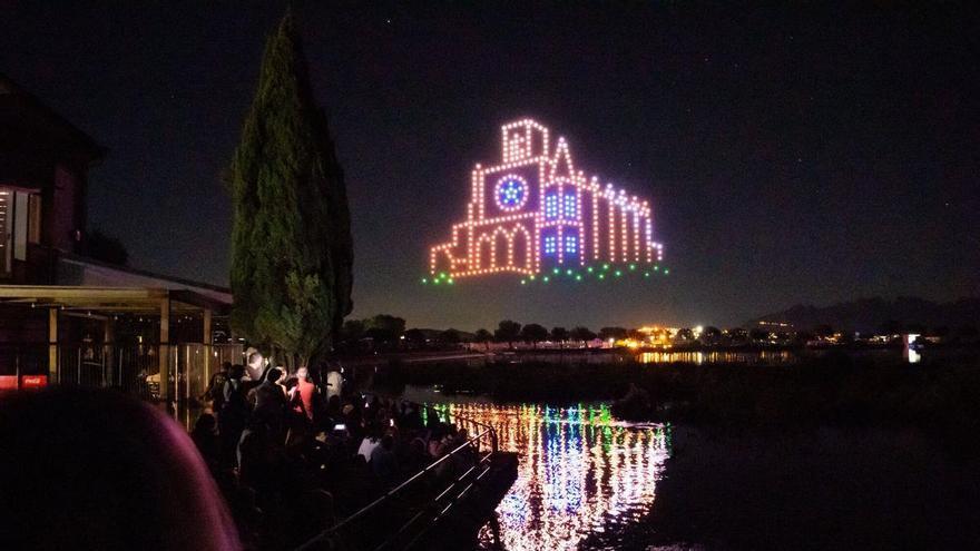 Espectacle de drons al parc de l'Agulla
