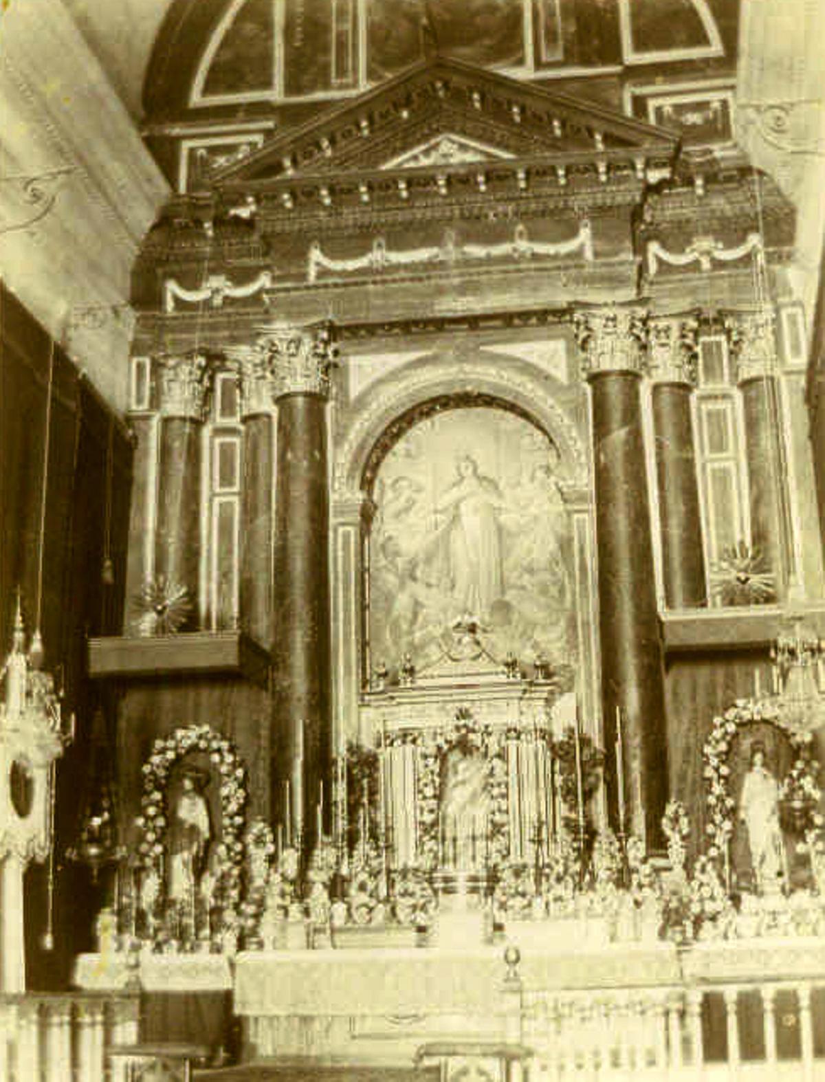 Altar major de l’església nova dels mercedaris.