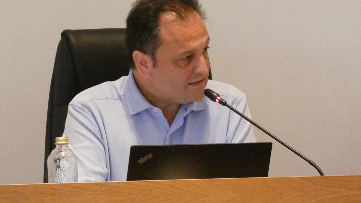 Llorenç Córdoba durante el pleno del mes de septiembre celebrado el pasado viernes