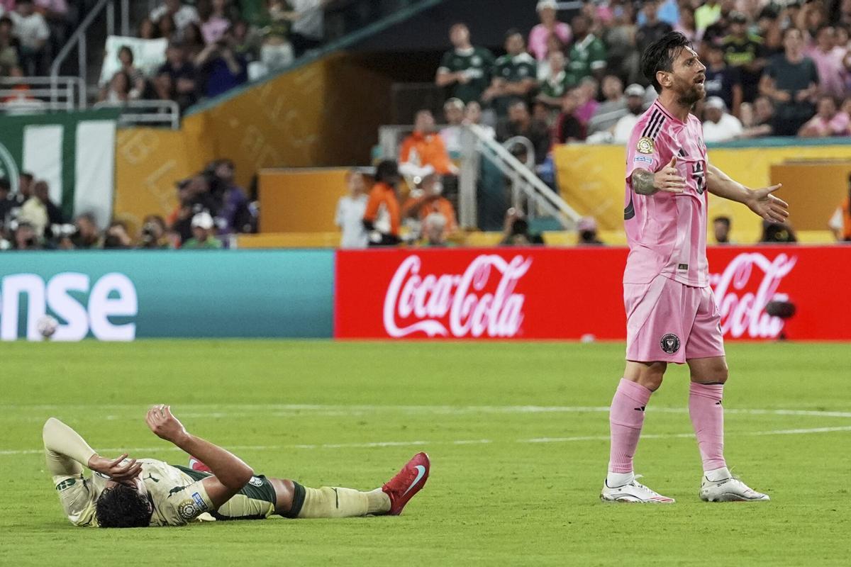 Messi, en un momento del partido de Inter Miami contra Palmeiras.