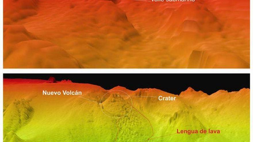 La nueva cartografía de El Hierro muestra la desaparición de un valle