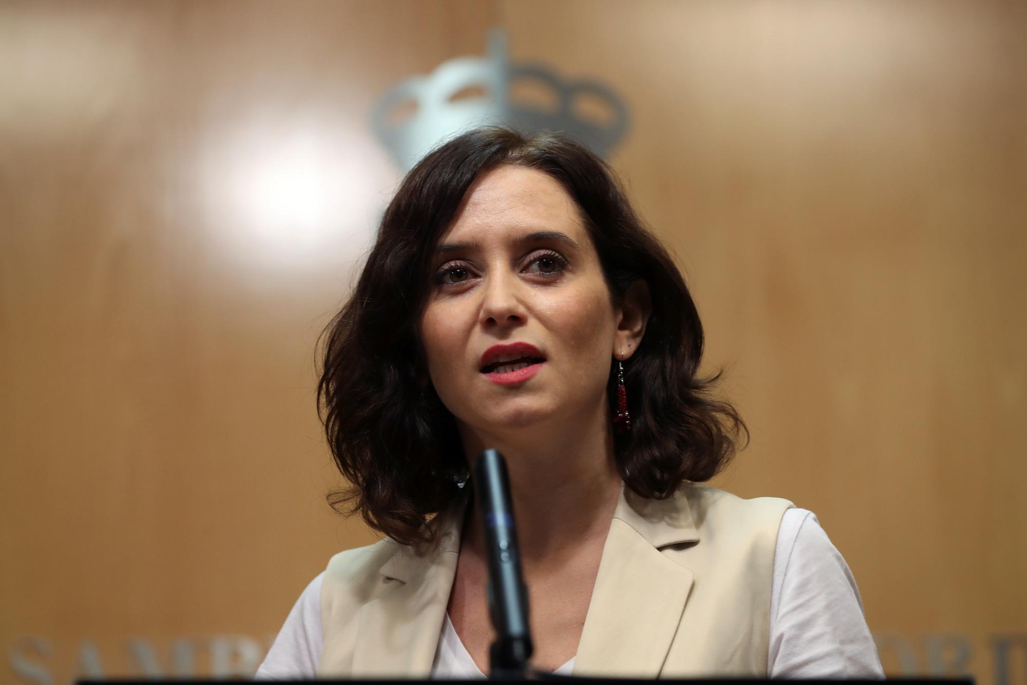 La presidenta de la Comunidad de Madrid, Isabel Díaz Ayuso.