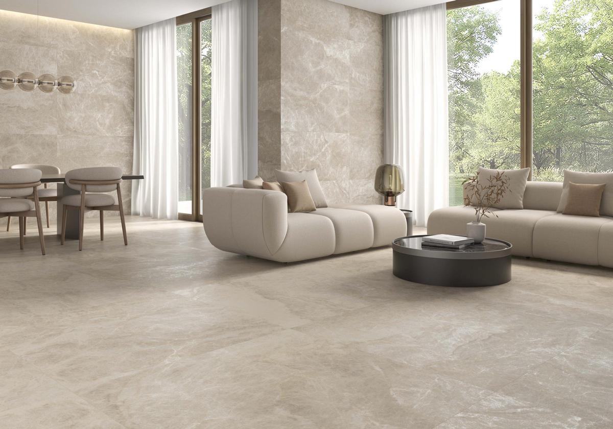 La línea 'Samara' destaca por su elegancia atemporal y delicado veteado.