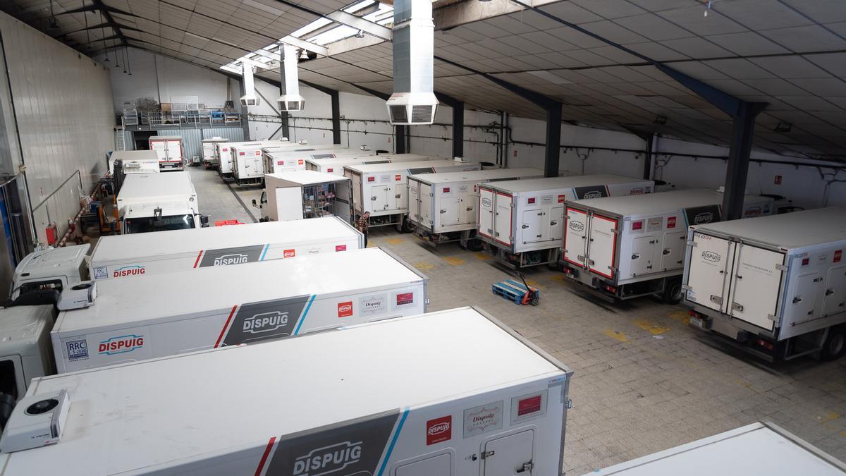 Alguns dels camions de Dispuig.