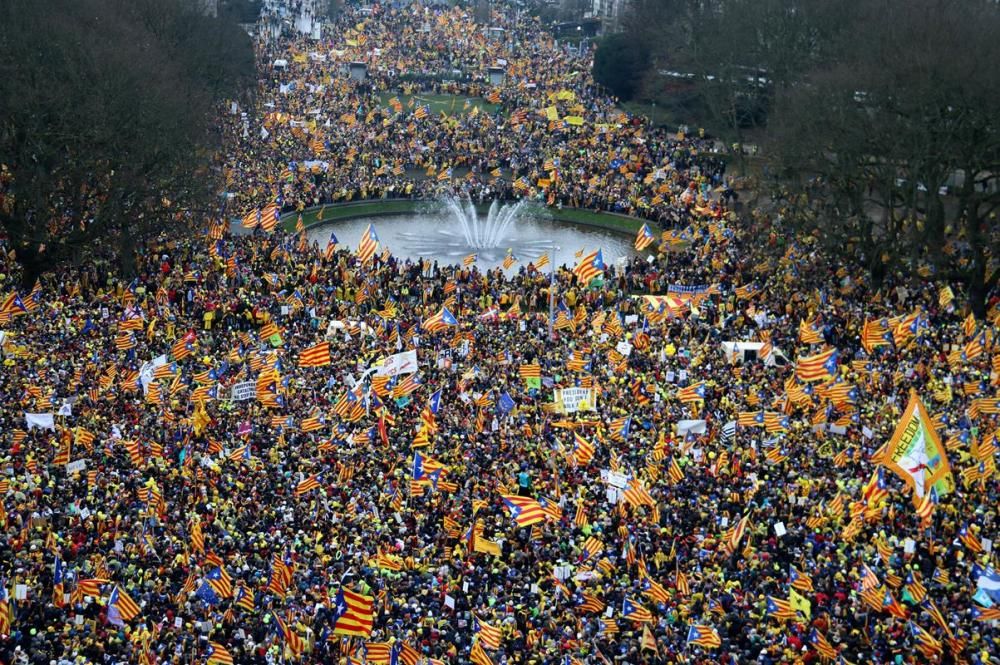 Manifestació independentista a Brussel·les