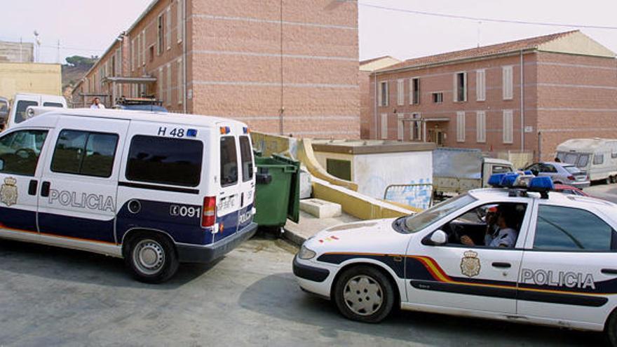 Una intervención policial en La Corta.