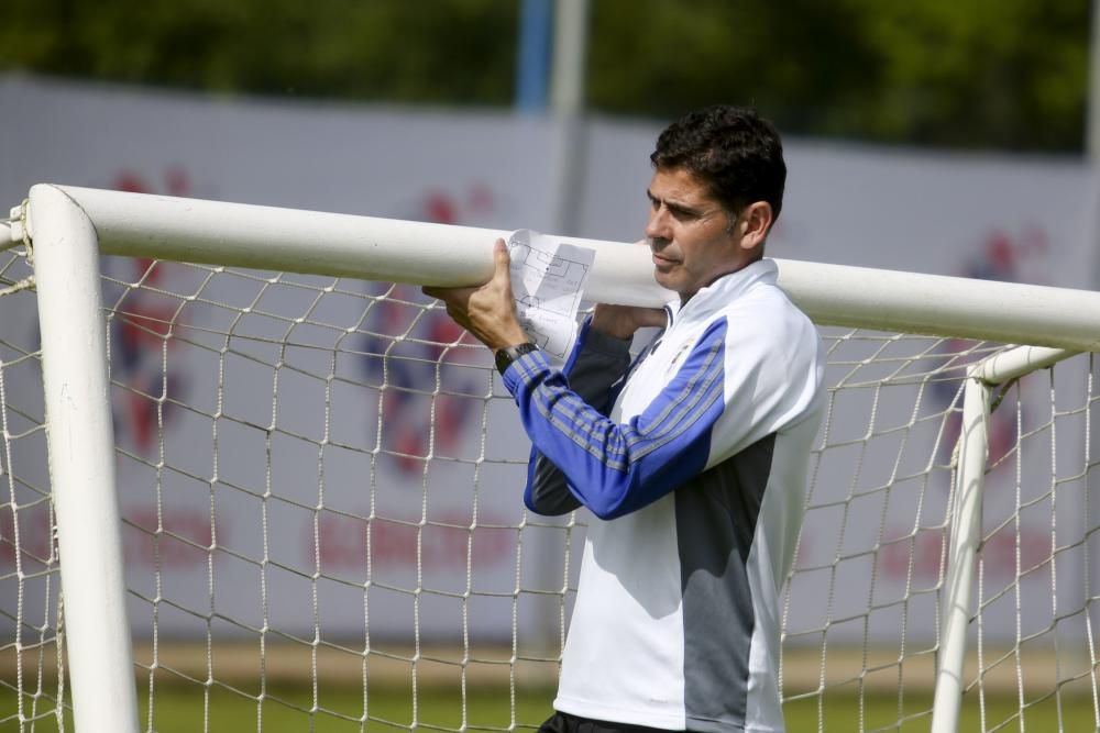 Entrenamiento del Real Oviedo en el Requexón, 02/05/2017