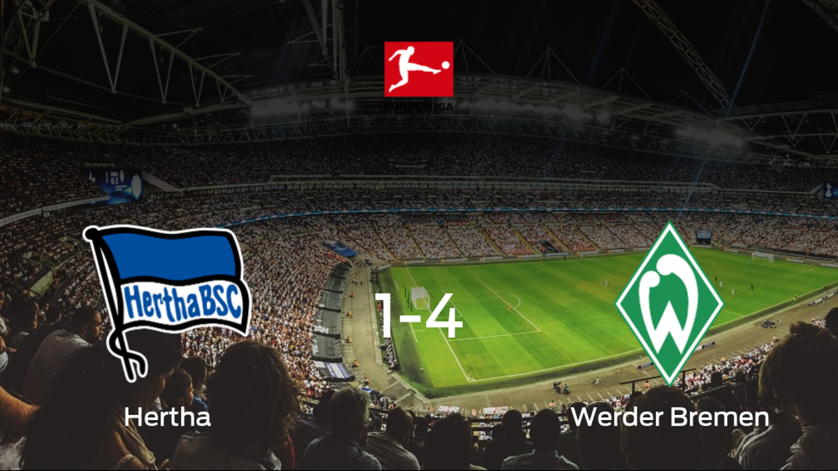 El Werder Bremen se lleva los tres puntos a casa tras golear al Hertha BSC (1-4)