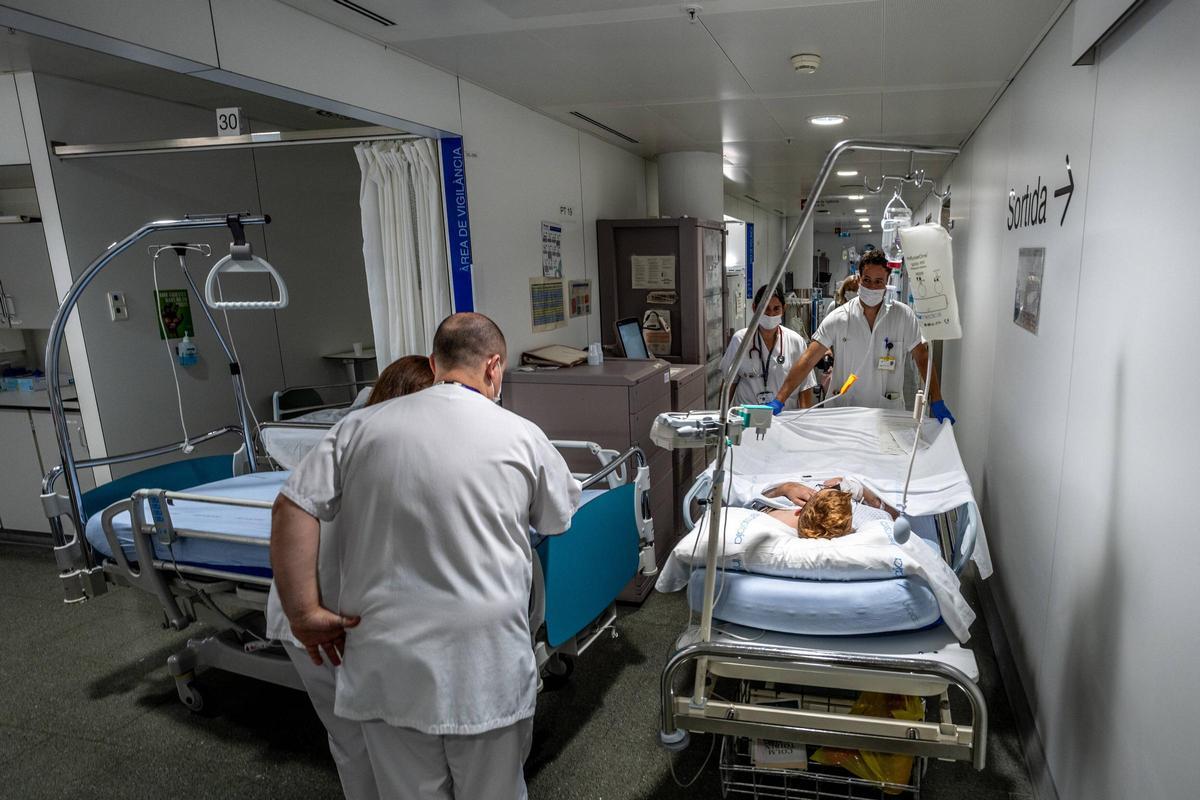 Las Urgencias del Hospital de Sant Pau, una mañana de julio.