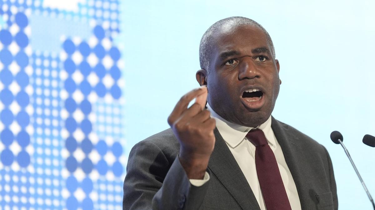 El viceprimer ministro y secretario de Justicia británico, David Lammy.