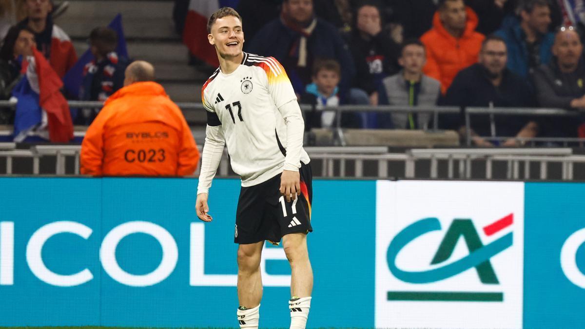 Wirtz, celebrando el gol contra Francia