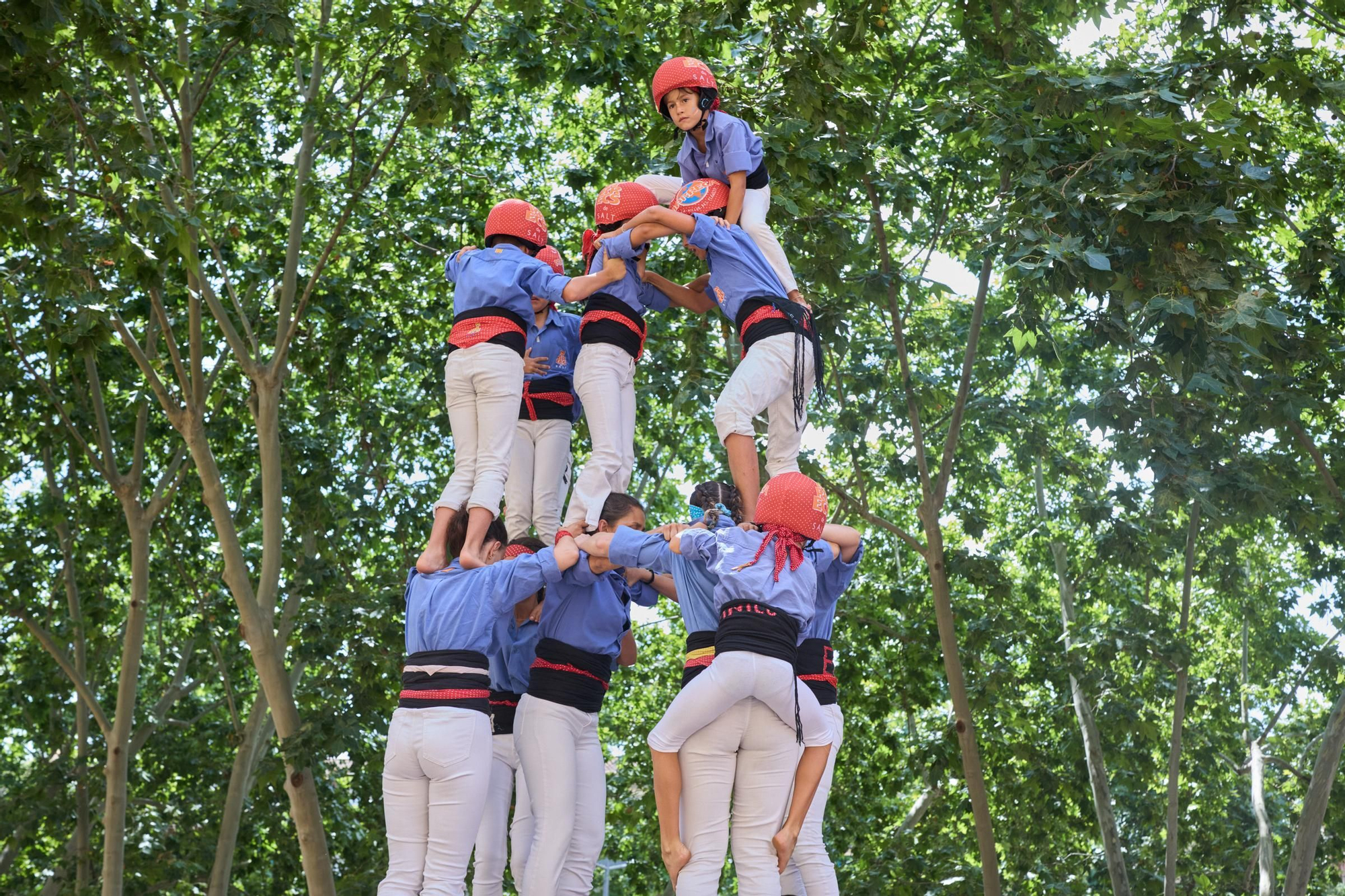 Festa Major de Salt: orgull Marrec a la diada castellera