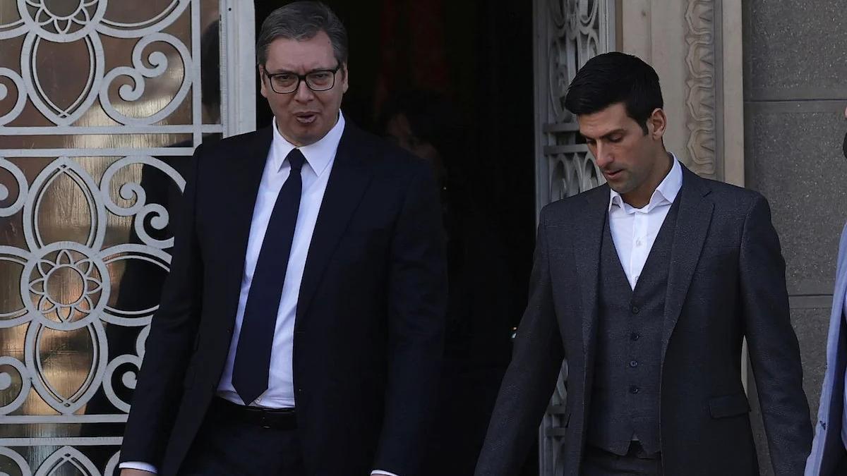 Vucic y Djokovic en una imagen de archivo