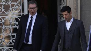 Vucic y Djokovic en una imagen de archivo