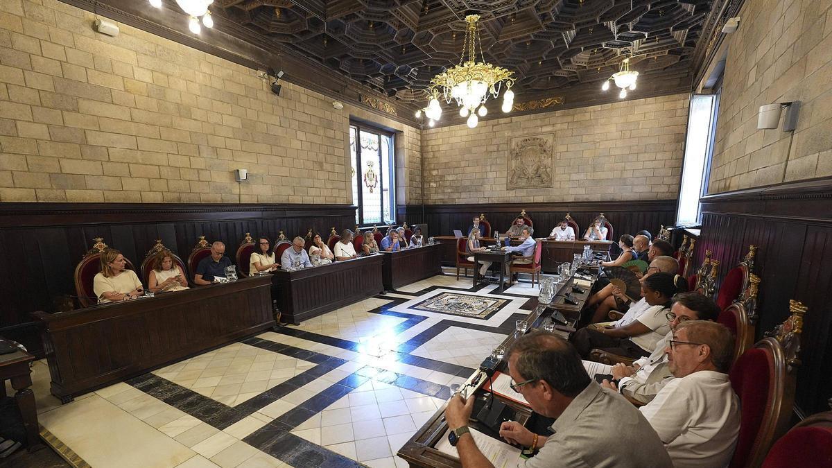 Una imatge del ple d'aquest dilluns.