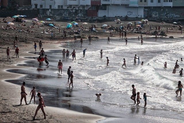 Playa Jardín, en Puerto de la Cruz