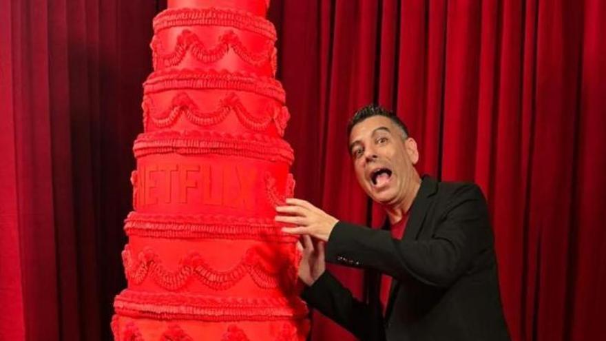 L'alzirenc Arnau Bataller durant la celebració del desé aniversari de Netflix.